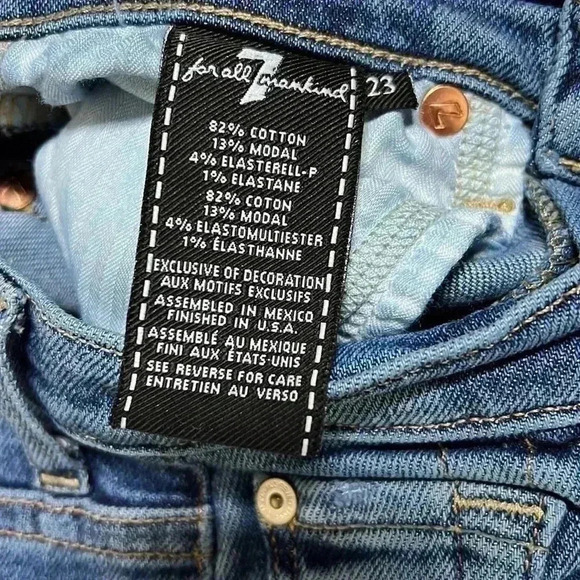 7 for all mankind boyfriend sequin crop Jean 23 - Picture 6 of 14